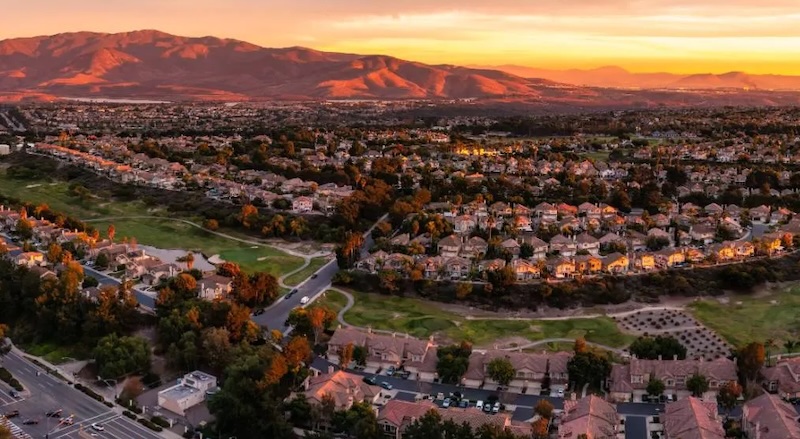Beautiful Chula Vista landscape and community featuring gates and garage doors